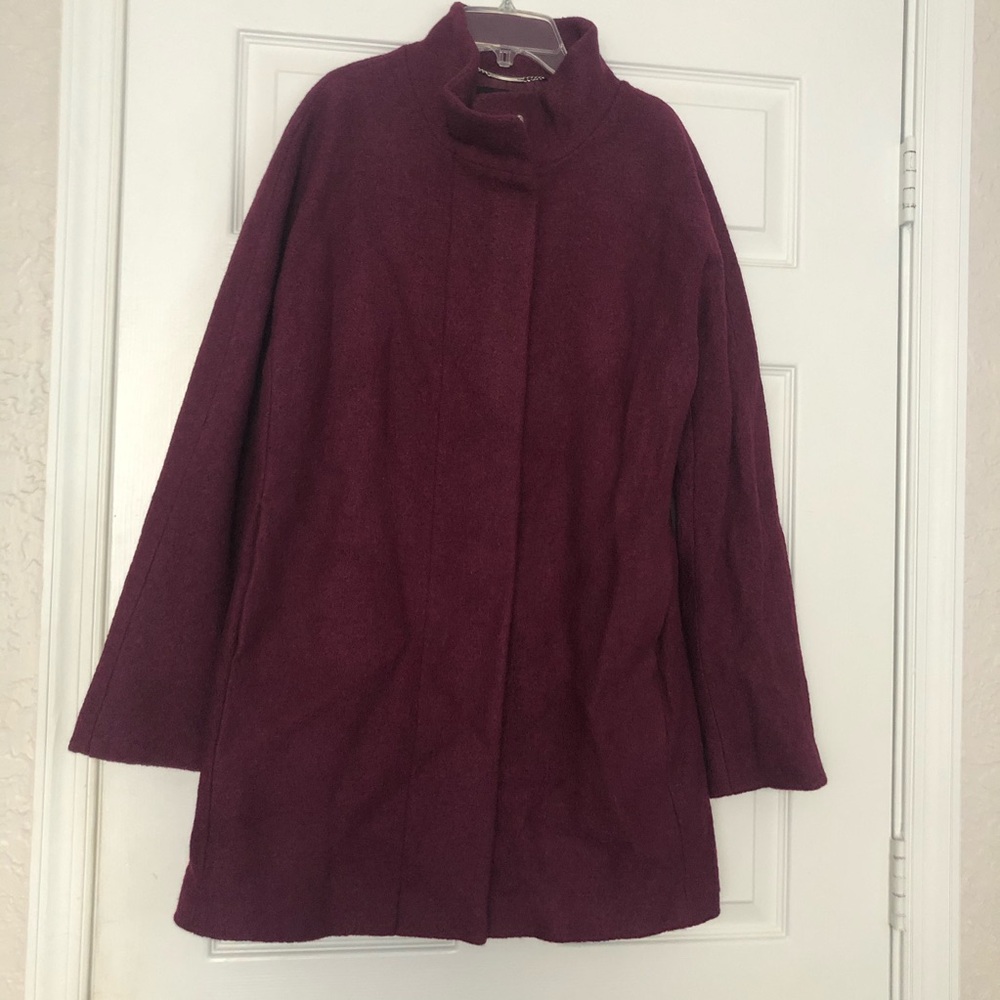 Classic wool-blend coat